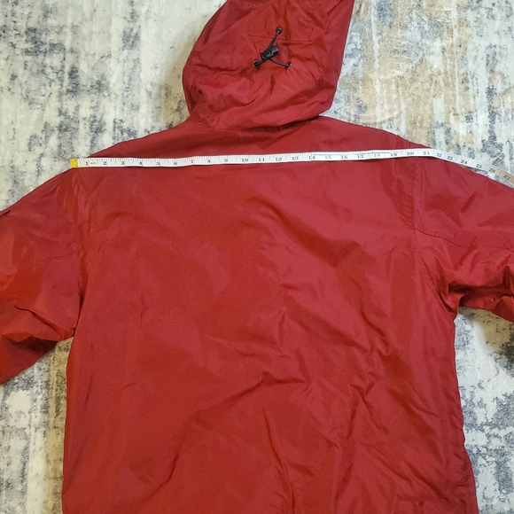 Vintage GAP Women's Red Fleece Lined Anorak Pullover Jacket sz Medium - Picture 8 of 16